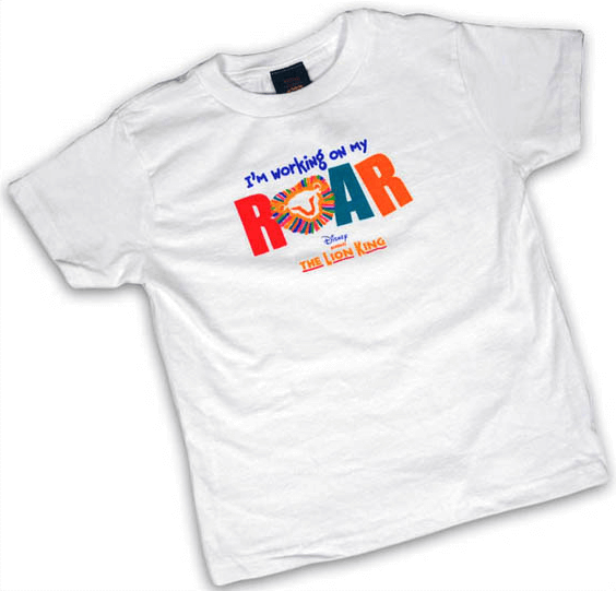 The Lion King the Broadway Musical - Im Working on My Roar Toddlers T-Shirt 